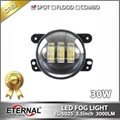 Jeep JK 07-15 LED fog light 3.5" universal offroad Ford 4x4 fog lamp 2