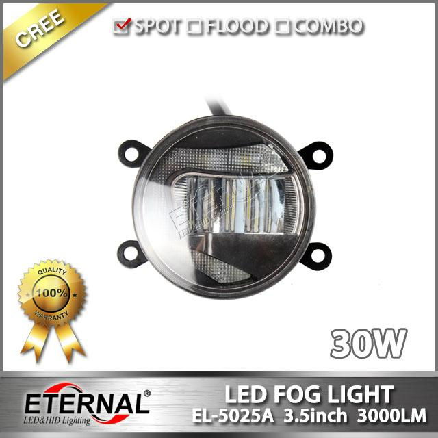 Jeep JK 07-15 LED fog light 3.5" universal offroad Ford 4x4 fog lamp 3