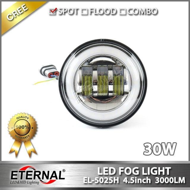 Jeep JK 07-15 LED fog light 3.5" universal offroad Ford 4x4 fog lamp