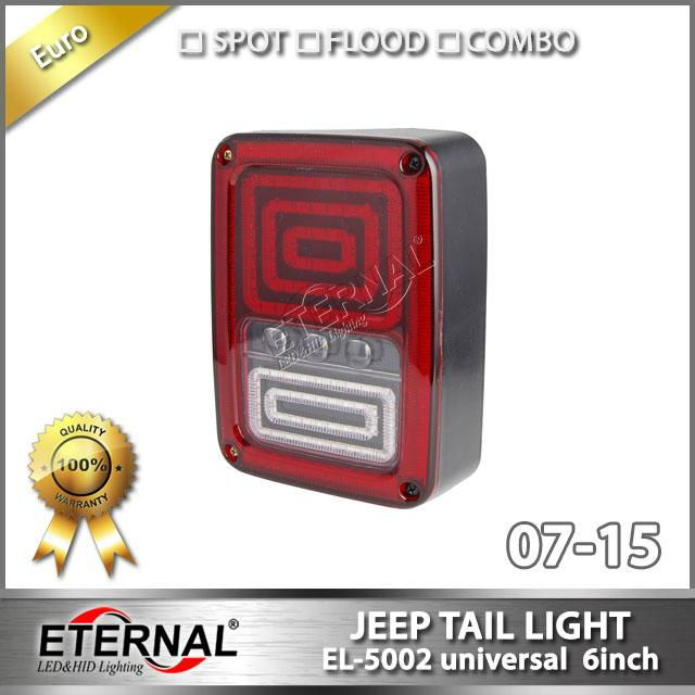 Offroad Jeep Wrangler Rubicon LED tail light run turn reverse brake light JK 07-