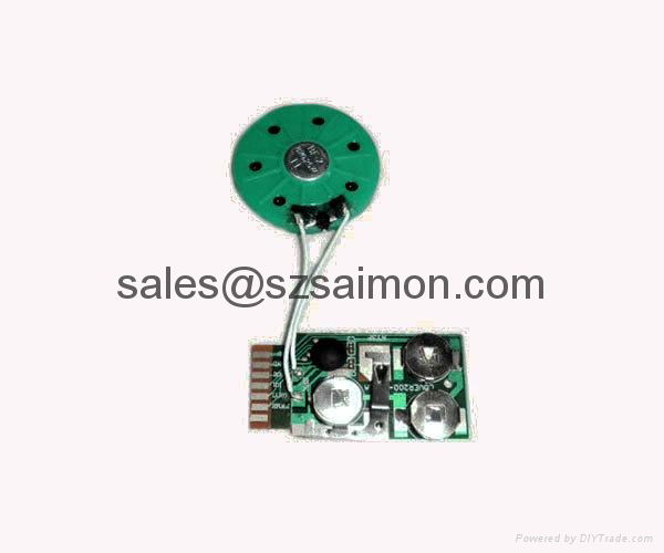 Programmable Sound Modules for Greeting Cards, Use with OTP IC Writer 2