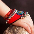 Ethnic Bell Embroidered Bracelet