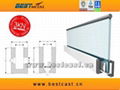 frameless glass side mounted channel