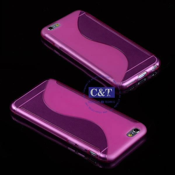 C&T S Series Transparent Clear Back TPU Protective Cover Case for iphone 6 plus 3