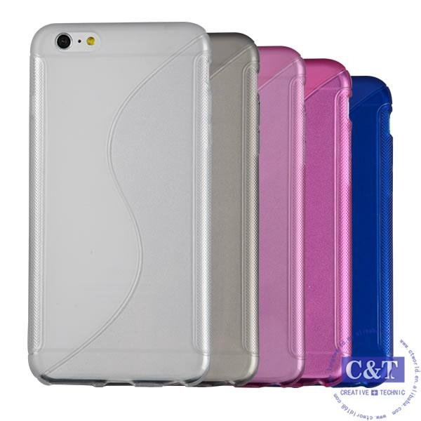 C&T S Series Transparent Clear Back TPU Protective Cover Case for iphone 6 plus 4