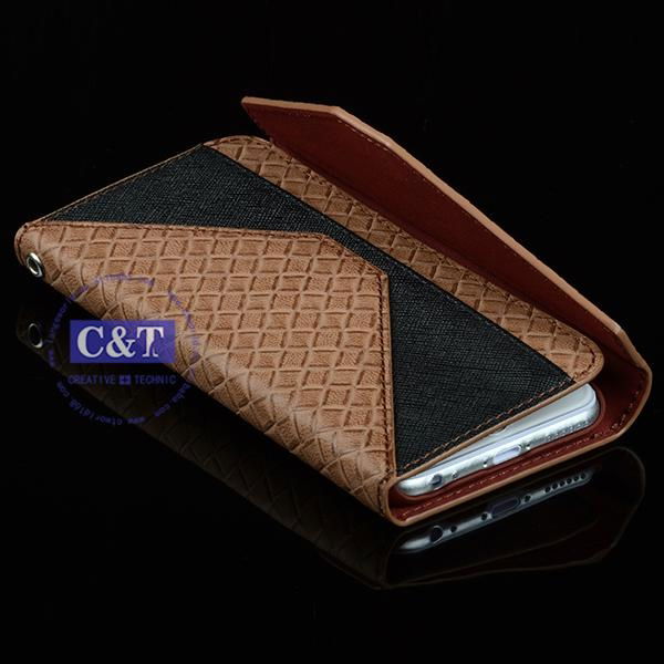 C&T Premium Genuine Leather Ultra Slim Sleeve Cover Pouch Case for iPhone 6  3