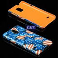 C&T New Design Stars and Stripes PC hard case for galaxy note 4 3