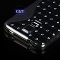 C&T 2014 new design diamond bling custom tpu phone case for samsung galaxy s5 5