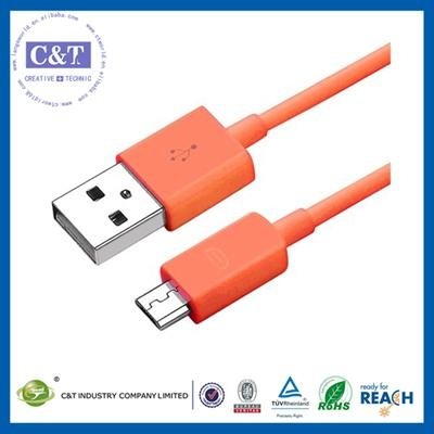 C&T USB Data Charing Cable for Samsung Galaxy S4 White SIV S IV SIIII I9500  3