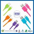 C&T USB Data Charing Cable for Samsung Galaxy S4 White SIV S IV SIIII I9500  1