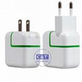 C&T High quality 4-Port Multi Travel wholesale usb wall charger for iphone  2