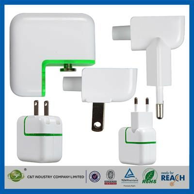 C&T High quality 4-Port Multi Travel wholesale usb wall charger for iphone 