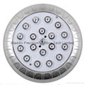 100% full Resin Filled stainless steel wall hanging underwater LED pool  light