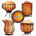 Metal Basket Salt Lamp