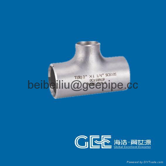 ASTM A312 TP316 ASME B16.9 Stainless Steel Reducing Tee  2