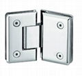 135 degree moving shower hinge