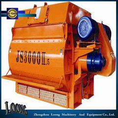 Double Horizontal Axles Electric Concrete Mixer Equipment (JS3000)