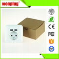 16A 250V EU wall socket with double USB port phone charger wall charger 5