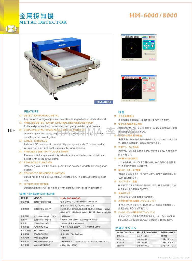 羽岛HASHIMA HM-6000金属探测器 5