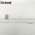 high quality single wire supermarket using chrome slatwall hook