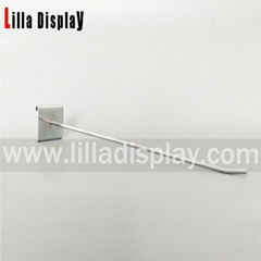 high quality single wire supermarket using chrome slatwall hook