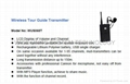 UHF Tour Guide System 2.4GHz transmitter and receiver 2