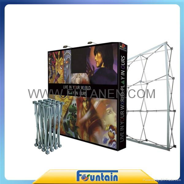 China advertising trade show backdrop fabric pop up display 3