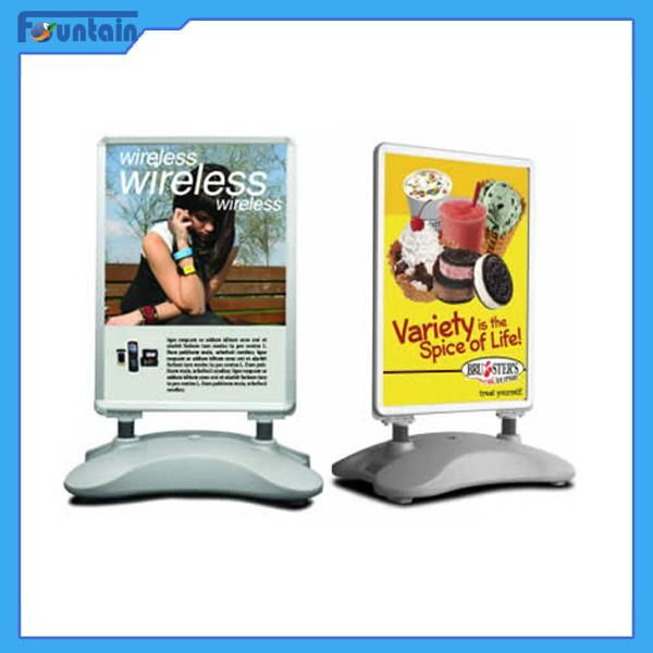 A1/A0 double side Protable outdoor sidewalk water base poster display stand