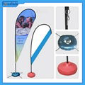 Flag Banner Poster Pole Stand Display/teardrop advertising banner stand 4