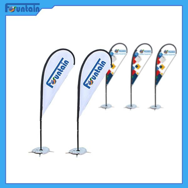Flag Banner Poster Pole Stand Display/teardrop advertising banner stand
