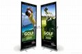 Popular Single Side Retractable Rolling Up Display Banner Stands for advertising