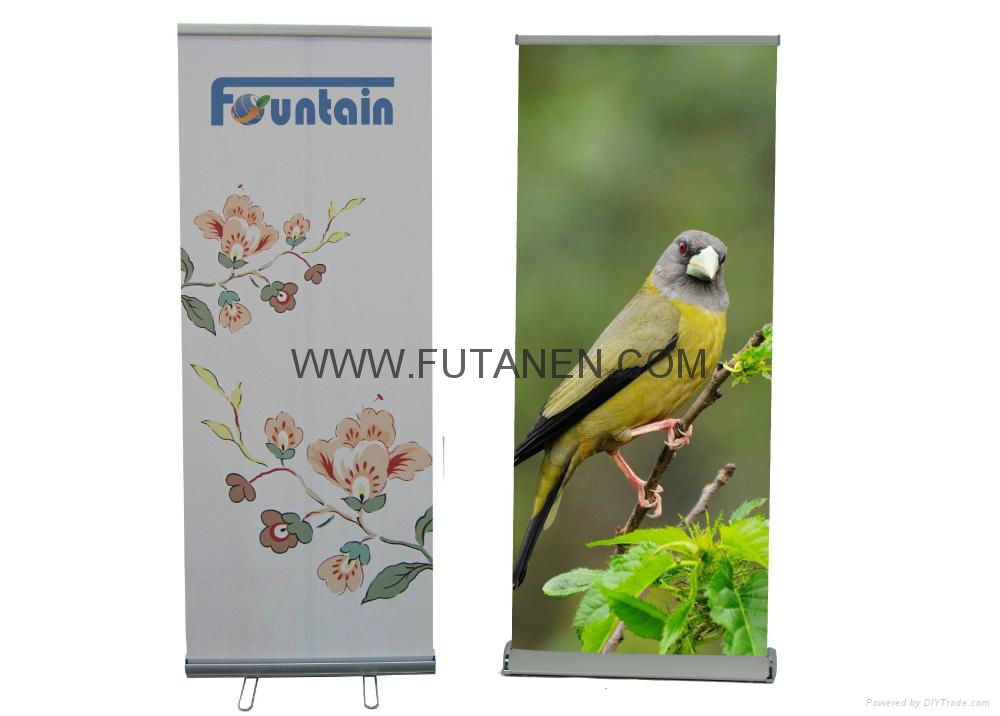 Popular Single Side Retractable Rolling Up Display Banner Stands for advertising 2