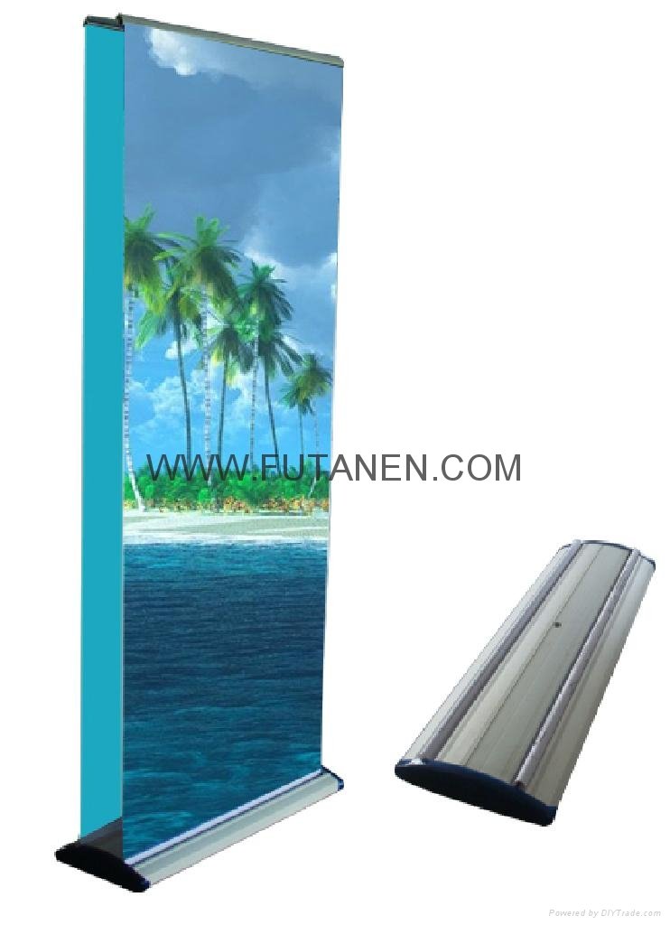 Single Side Luxury Promotional Aluminum  Teardrop Roll Up Banner Stand with Bann 2