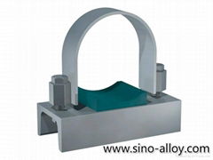 Steel U-bolt pipe clamps