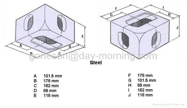 Container corner casting 5