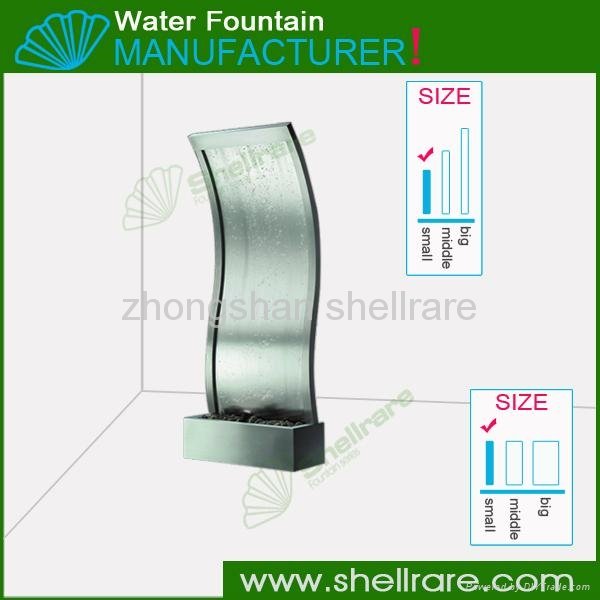 Stainless Steel S-Style Indoor Waterfall Garden Water Fountains