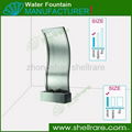 Stainless Steel S-Style Indoor Waterfall Garden Water Fountains