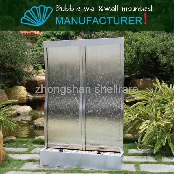 Stainless Steel S-Style Indoor Waterfall Garden Water Fountains 2