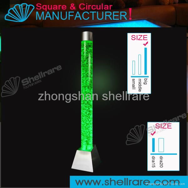 Modern Decorative acrylic LED lighted  Water Bubble Column For Sale