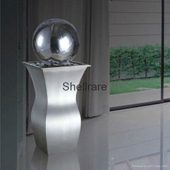 New hot sale!Floor standing stainless steel sphere fountain for home decoration