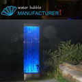 Double panel floor standing water bubble wall with led light, acrylic panel 2