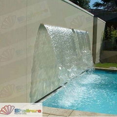304#,316# stainless steel garden& swimming pool waterfall blade cascade spay