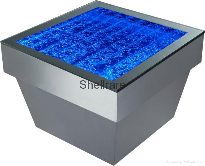 Fancy square coffee table with changeable light used for home&club made in China 3