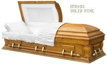 wooden casket for funeral 2