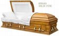 wooden casket for funeral 2