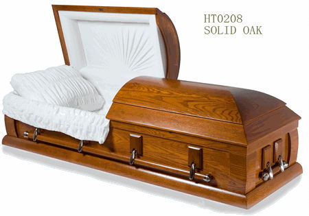 Wooden Casket for the Funeral 