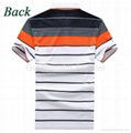 2015 custom striped button polo shirt for men 2