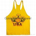 2014Wholesale fancy design custom-made blank mens stringer vest  2