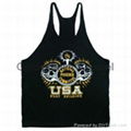 2014Wholesale fancy design custom-made blank mens stringer vest  3