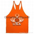 2014Wholesale fancy design custom-made blank mens stringer vest  4